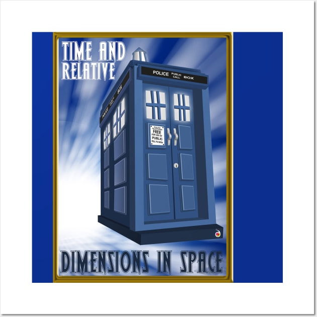 Tardis Wall Art by rednessdesign